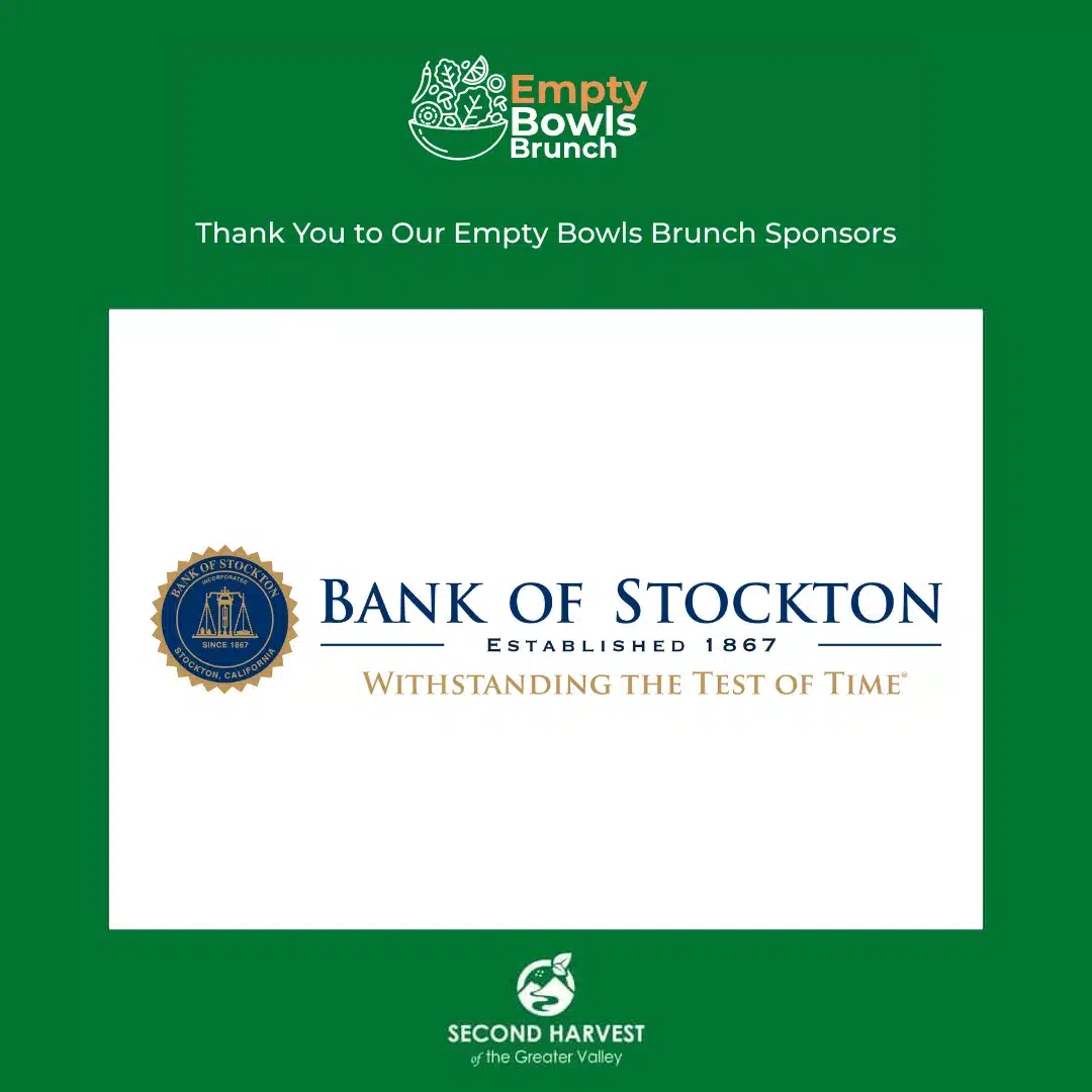 Bank of Stockton — 2026 Empty Bowls Brunch sponsor