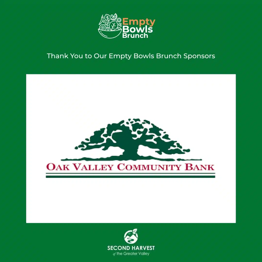 Oak Valley Community Bank — 2026 Empty Bowls Brunch sponsor